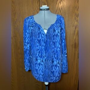 Beautiful blue Karen Kane women’s blouse - medium.